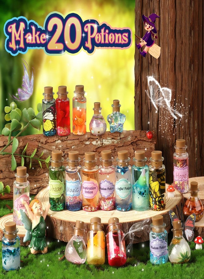 wookidel Fairy Magic Craft Kit for Kids with 20PCS Potion Bottles - Fairy Magical Potions Making Craft Kit - Gift for Christmas, Birthday, Creative Art Crafts Kits for Girls Boys 6 7 8 9 10 Year Old - Image 2